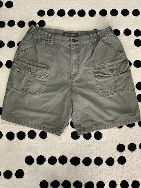 Vintage WindRiver Cargo Safari Shorts Men 40 Khaki Army Utility Outdoor Gorpcore